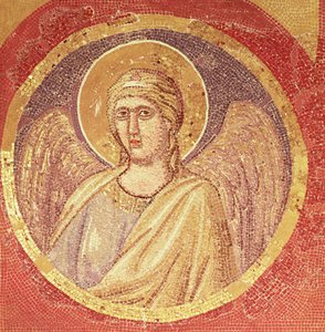 教会の船、ナヴィチェッラの天使の詳細、1300年頃（モザイク） 作： Giotto di Bondone